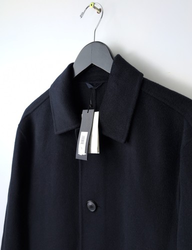 $299 NWT BANANA REPUBLIC Mens Sz S Navy Blue Recycled Wool Blend Car Coat 599045 - Picture 5 of 10