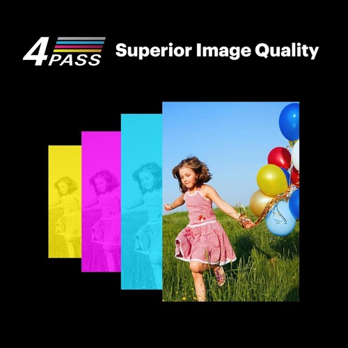 Portable Mini 2 Retro 4PASS Bluetooth Photo Printer - 68 Sheets Included, White - Picture 6 of 10