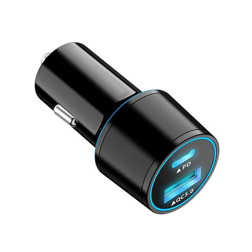 Adattatore caricatore con porta USB + 1 PD 48 W X accendisigaro auto X Telefono - Foto 2 di 10