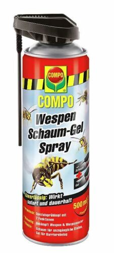 COMPO Wespen Schaum-Gel-Spray inkl. Sprührohr Sofort- und Langzeitwirkung 500 ml