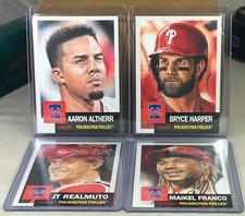 2019 TOPPS LIVING SET PHILADELPHIA PHILLIES TEAM LOT BRYCE HARPER JT MAIKEL