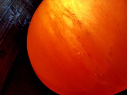 Himalaya Salz Fußkuppellampe 8x8x5" mit Lichtdimmer | Fußpflege & Entspannung - Bild 11 von 14