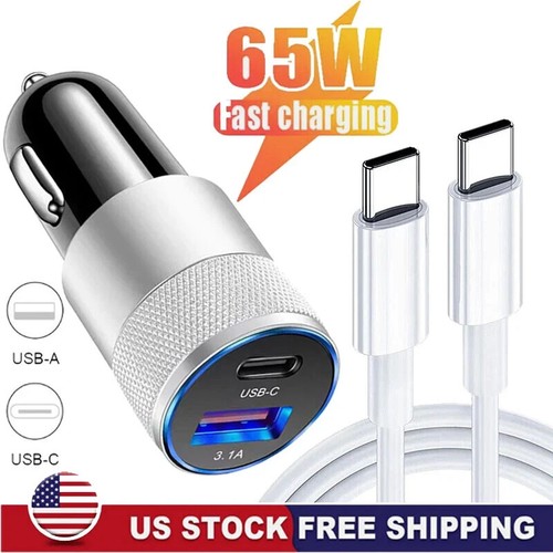 Adaptador Cargador de Carro Tipo C USB PD de Carga 30W para iPhone 16 15 14 13 - Picture 1 of 13