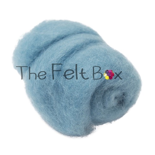 Carded Felting Wool Needle 3D Brown Grey White Black Green Blue Batt The FeltBox - Picture 116 of 163