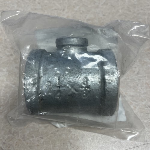 1-1/4" x 3/8" Galvanized Malleable Reducing 90 Degree Elbow for 150 Lbs - Picture 2 of 2