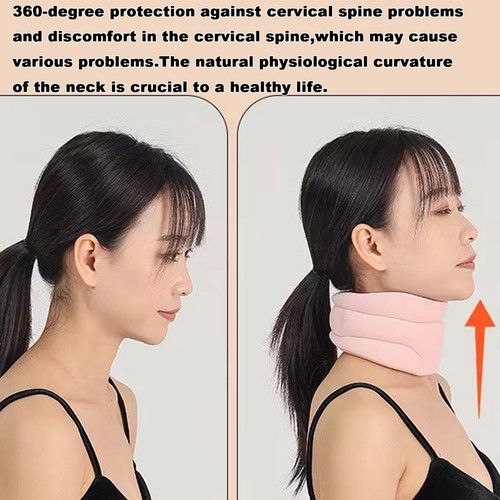 Corrección de cuello Dispositivos antirronquidos Ajustables Antirronquidos Cuello Soporte Cuello Collar - Imagen 4 de 15
