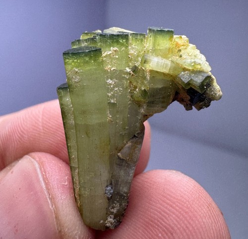 28 Ct Full Terminated Rare!!! Green Cap Tourmaline Crystals From Pak - Bild 3 von 8