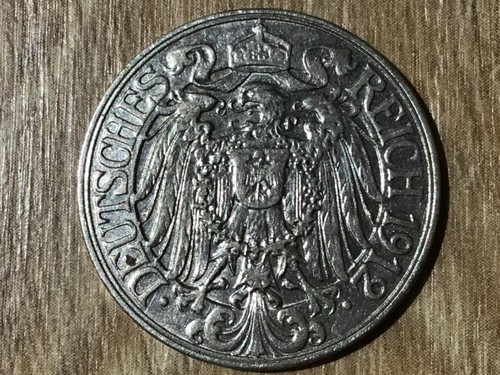 25 Reichspfennig Kaiserreich 1909 - 1912 J.18 - Bild 56 von 68