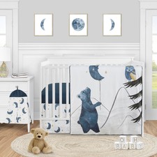 the peanut shell woodland trail baby boy crib bedding set peanut shell