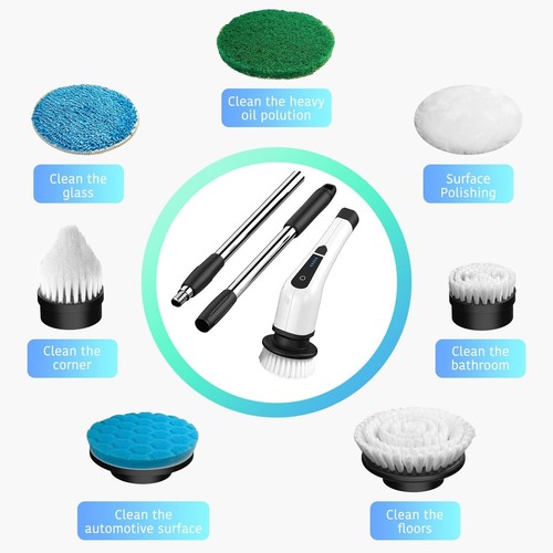 Electric Spin Scrubber, Electric Bathroom Cleaning Brush, LHPY Upgraded Version - Picture 6 of 6