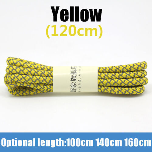 3M Reflective Round Rope Shoe Laces Shoelaces Sneakers Athletic Sports Strings - Picture 12 of 30