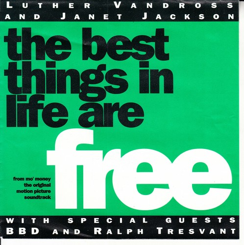 LUTHER VANDROSS & JANET JACKSON The Best Things In Life Are Free 7" 45 RARE!