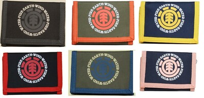 ELEMENT ELEMENTAL MENS TRI-FOLD WALLET ASSORTED COLOURS