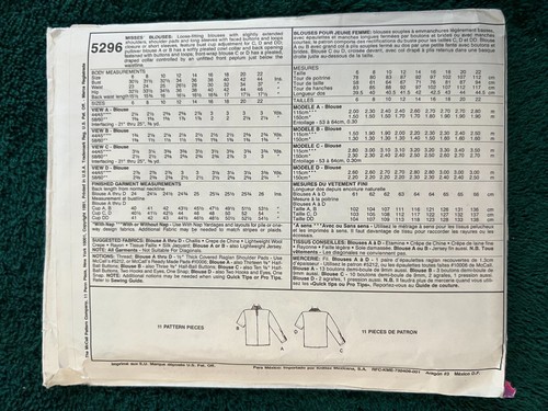McCall's Patterns (W) ~ All Patterns are Size 10 * ~ * ~ * ~ * ~ * Listing 9628 - Picture 66 of 76