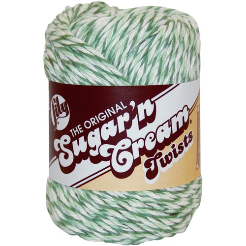Lily Sugar'n Cream Yarn - Twists-Green (Pack of 6 Skein) - 第 1/1 張圖片