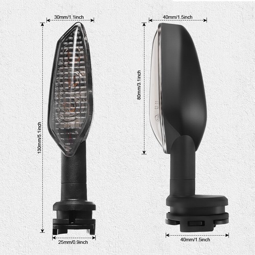 Front /Rear LED Turn Signals Indicator For YAMAHA MT-03 MT-07 MT-09 YZF R1 R3 R6 - Picture 6 of 14