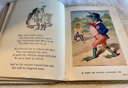 RARE Antique Book Mother Goose Rhymes by David McKay No Date Fair Condition - Picture 5 of 9