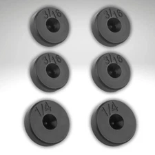 6PCS Brake Line Flaring Tool Kit Flare Adapter,3/16" & 1/4" Steel Adapter Double