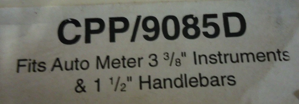 Medidor Automático Doble Calibre Montaje 3 3/8" Velocímetro Harley 1 1/2 T-Bar Manillar Foto 3 de 4