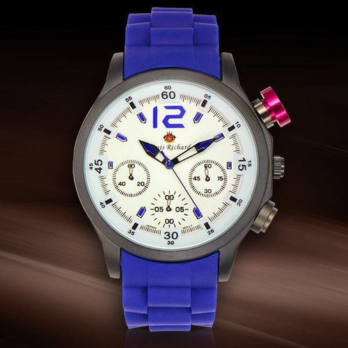 Louis Richard Belvedere Chronograph Mens Watch / MSRP $879.00 ( 4 COLORS ) - Picture 11 of 12