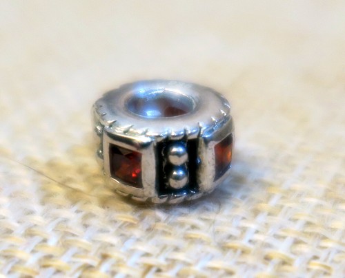 925 ECHT SILBER *** Charm Bead Armband-Modul Anhänger mit Zirkonia rot - Picture 31 of 52