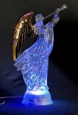 ELECTRIC-LIGHT-UP PRAYING ANGEL FIGURINE ANGELS CHERUBS FIGURINE STATUE