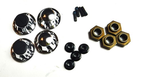 TRAXXAS TRX4 Cheyenne High Trail Hubs Hex Pins Wheel Nuts - Picture 1 of 3