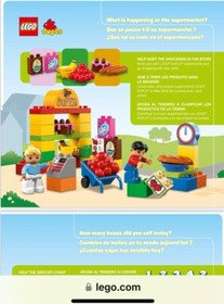 Lego DUPLO My First Supermarket Set 6137 Grocery Store No Bananas but has Extras