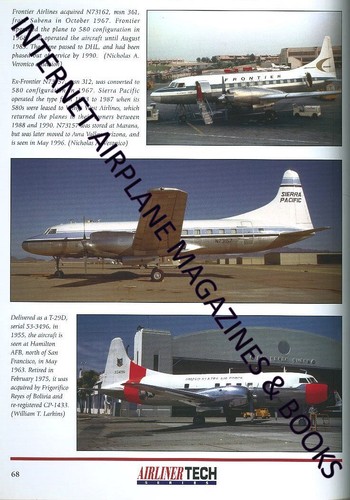 AIRLINER TECH 12 CONVAIR TWINS 240 340 440 T-29 C-131 R4Y RCAF CC-109 / TURBO VA - Picture 3 of 4