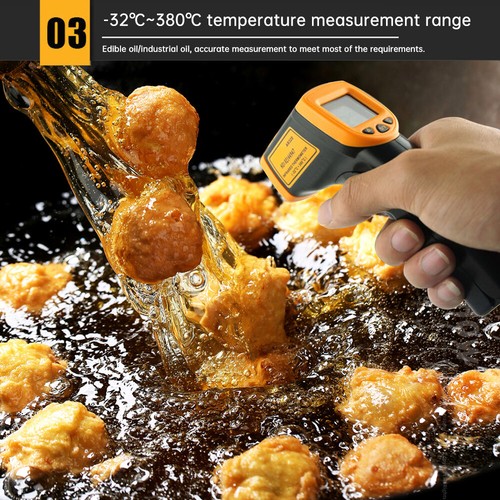 Digital Infrared Thermometer Laser Temperature Meter Non-contact IR LCD Detector - Bild 20 von 28