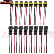 8 Pairs 2-Pin Car Waterproof Male Female Two Way Electrical Connector Plug Wire