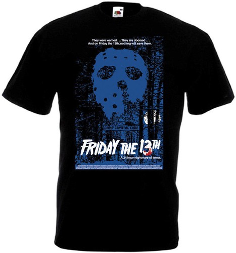 Friday The 13th v22 T shirt black movie poster all sizes S-5XL - Picture 1 of 3
