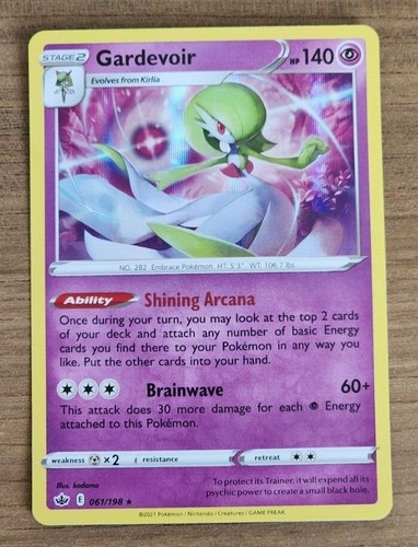 Pokémon TCG Gardevoir Chilling Reign 061/198 Pokemon Card Holo - Picture 2 of 3