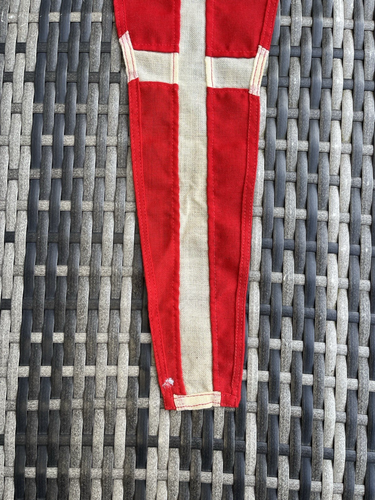 VINTAGE MARITIME NAUTICAL INTERNATIONAL CODE OF SIGNALS NUMERAL PENDANT # 4 FLAG - Picture 5 of 6