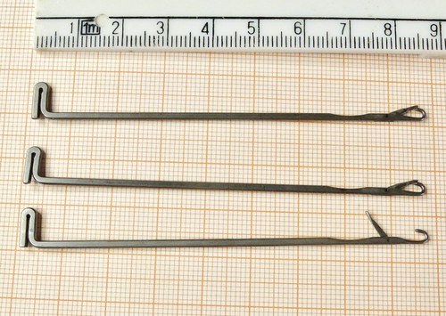 3 Stück Ersatznadeln Zungennadeln 85 mm Strickmaschine Hilfsnadel Zubehör x 8 cm - Bild 6 von 13
