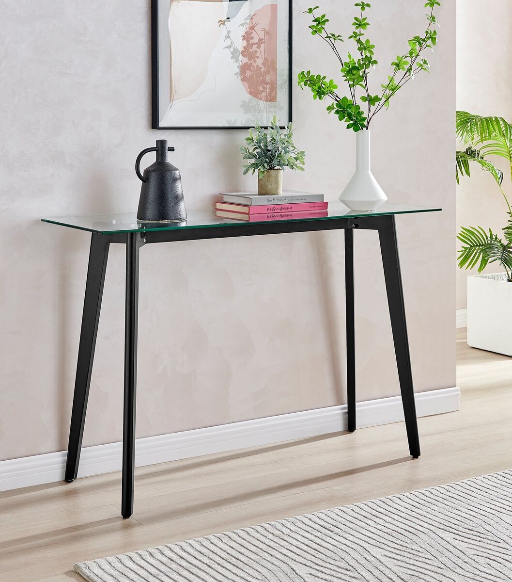 Furniturebox UK Malmo Beech Wood Scandi Inspired Console Table