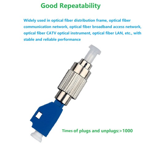 FC Male - LC Female Fiber Optic Adapter for Fiber Optical Power Meter Coupler f - Picture 7 of 12