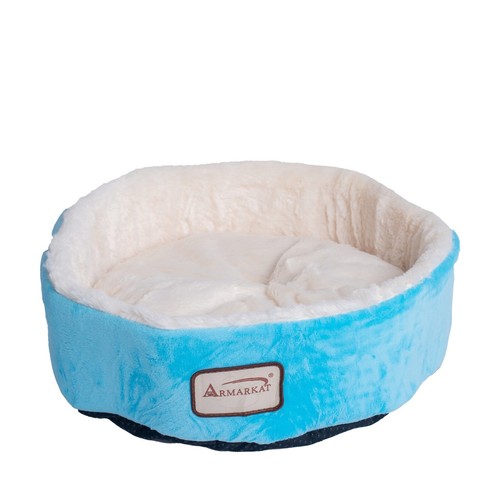 Armarkat Cat Bed Model C12HTL/MB Sky Blue & Ivory - Picture 6 of 9