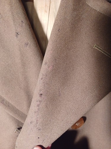 US ARMY OFFICER'S SHORT WOOL MACKINAW TYPE OVERCOAT WWII OR PREWAR 38 LONG - Picture 6 of 19