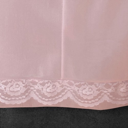 Vintage Henson Kickernick Nightgown Dress Womens Small Pink Nylon Chiffon Lace - Picture 5 of 9