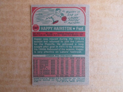 1973-74 TOPPS BASKETBALL CARD SINGLES COMPLETE YOUR SET U-PICK UPDATED 11/16 - Picture 190 of 378