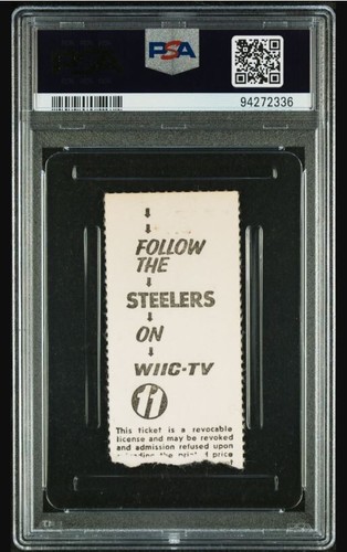 1978 Oilers Steelers Earl Campbell signiertes Football-Ticket zertifiziertes Autogramm 7 HOF - Bild 2 von 2