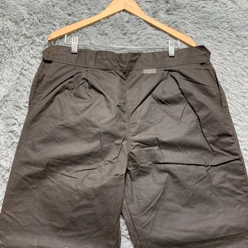 Outback Trading Co Pants Mens Blk/Brn Waxed Tin Cloth Canvas Oilskin Style - Picture 2 of 14