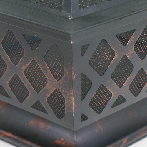 Outdoor Fire Pit Metal Firepit Backyard Stove Burning Wood w/Cover 22"24"26"32" - Picture 20 of 49