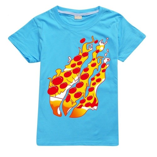 Kids Boys PRESTONPLAYZ Flame Print Summer T-shirt Casual Short Sleeve Tee Top UK - Picture 16 of 26