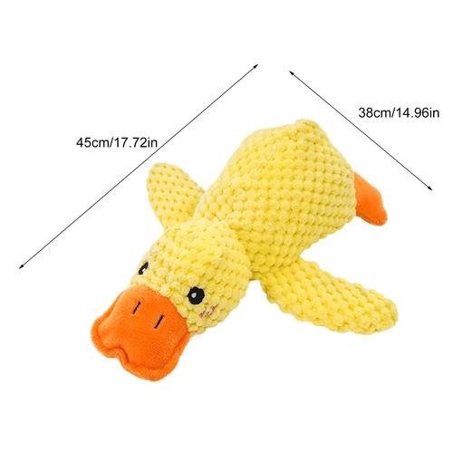 1pc Calming Duck For Dogs, Mellow Dog Squeaky Dog Toy For Indoor Puppy Sleeping - Picture 4 of 15