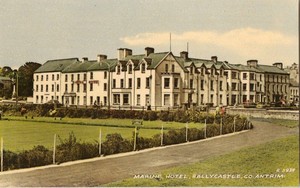 Marine Hotel Ballycastle Co Antrim Ireland Valentines Postcard Image Is Loading Marine Hotel Ballycastle Co Antrim Ireland Valentines Postcard