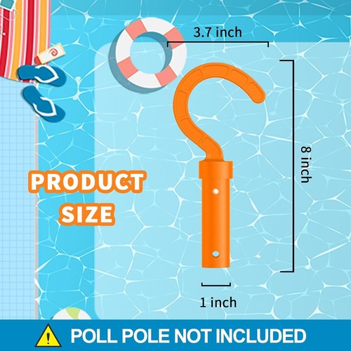 Gancho limpiador de piscina universal para aspiradoras robóticas - Se adapta a postes telescópicos - Imagen 2 de 9