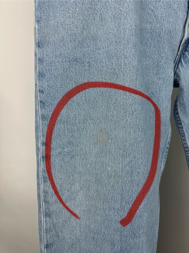 Vintage 90s LEVI’S 501 XX Jeans 36x34 ACTUAL Light Wash Denim Workwear USA Made - Bild 7 von 23