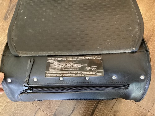 Harley Davidson Heritage Softail Springer Luggage Rack Bag Black 1999 2003 FLSTS - Picture 15 of 21
